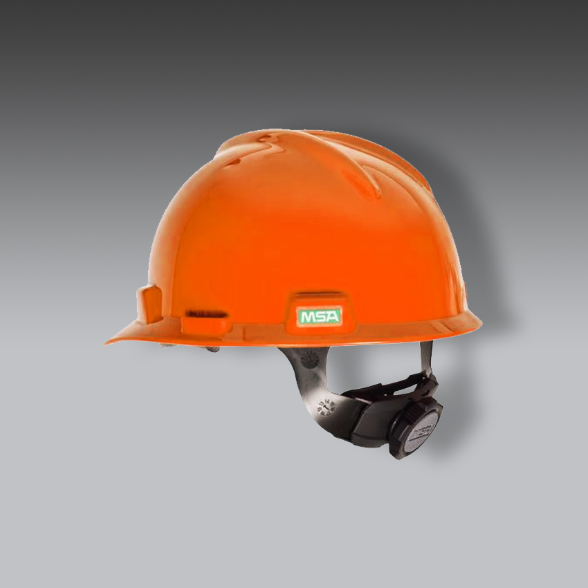 cascos para la seguridad industrial anaranjado v gard modelo v guard hard marca msa